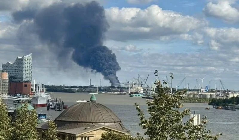  warehouse fire Germany,