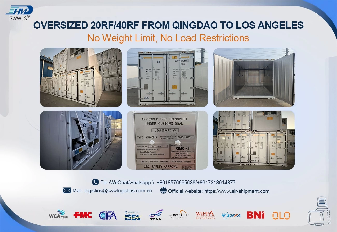 Ultra-Wide Reefer Containers shipping to LA