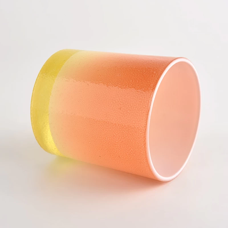 2022 8oz color glass candle jar