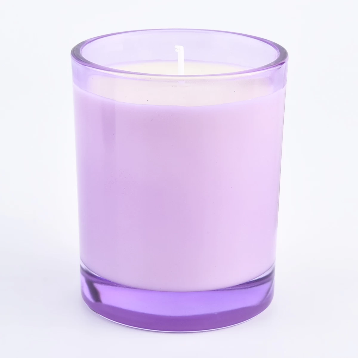 luxury candy color thick glass candle holder