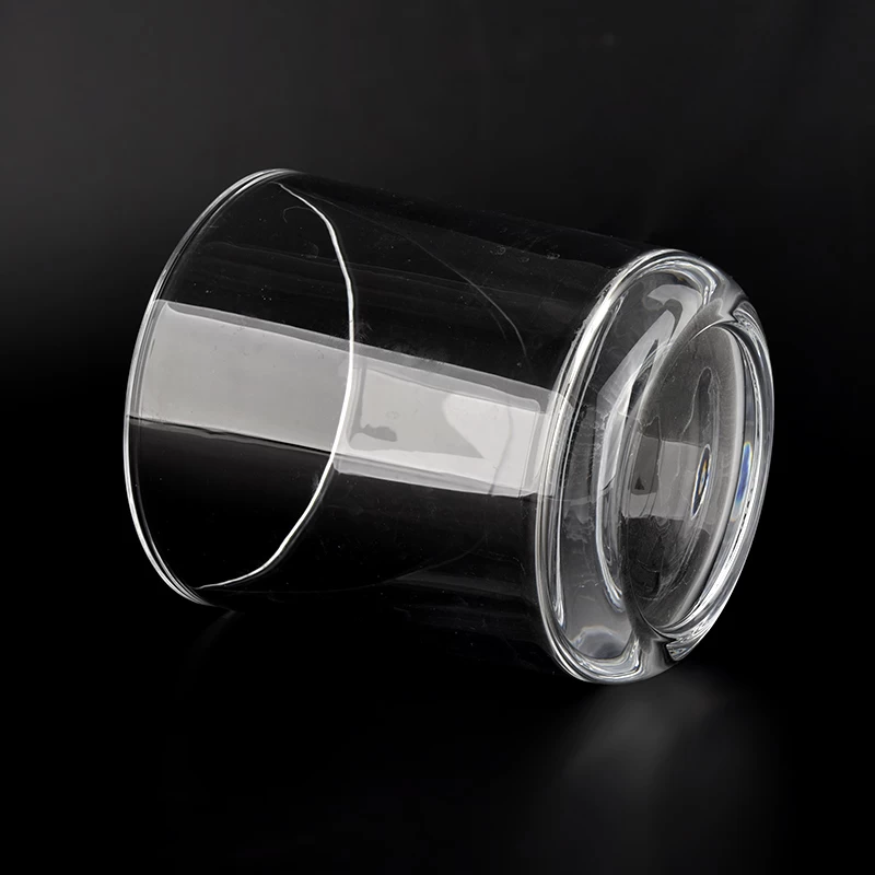 14oz round bottom glass candle jar