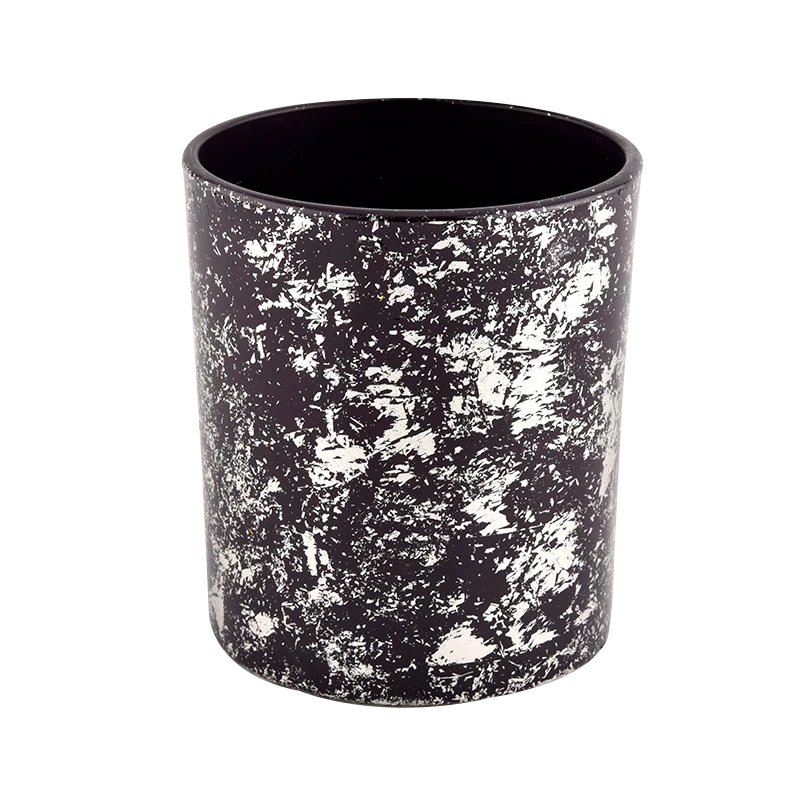 Luxury black glass candle jar for making supply wholesale,Sunny Glassware