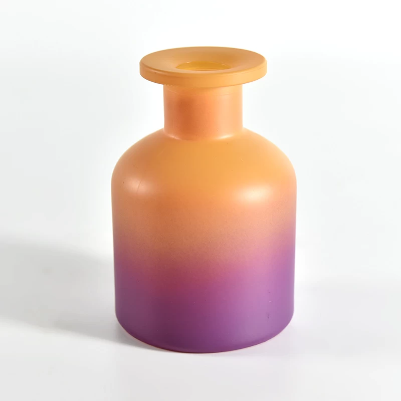 luxury gradient color glass diffuer bottle