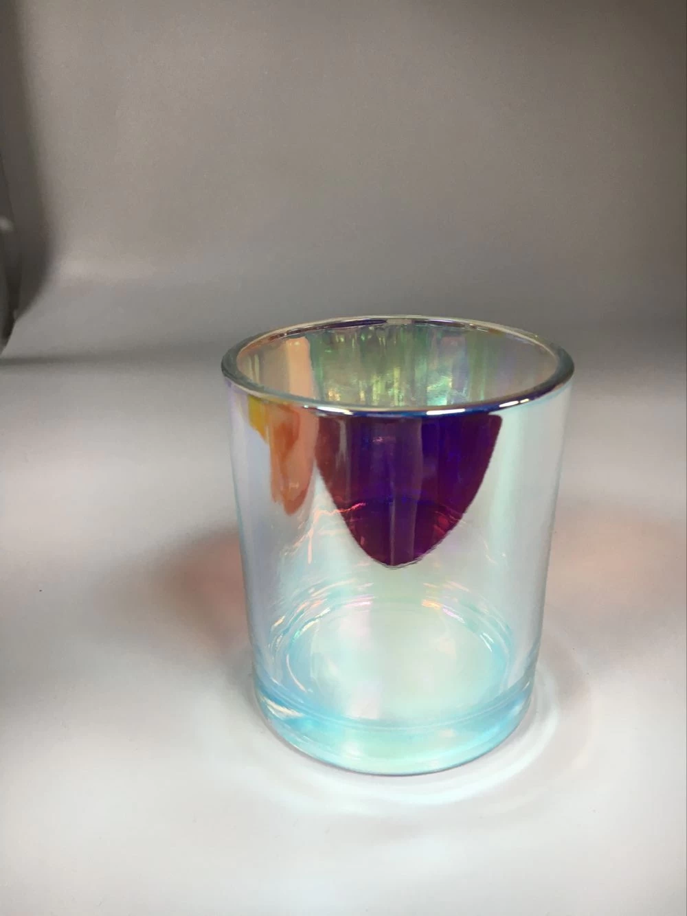 iridescent glass candle jars and containers for candle making