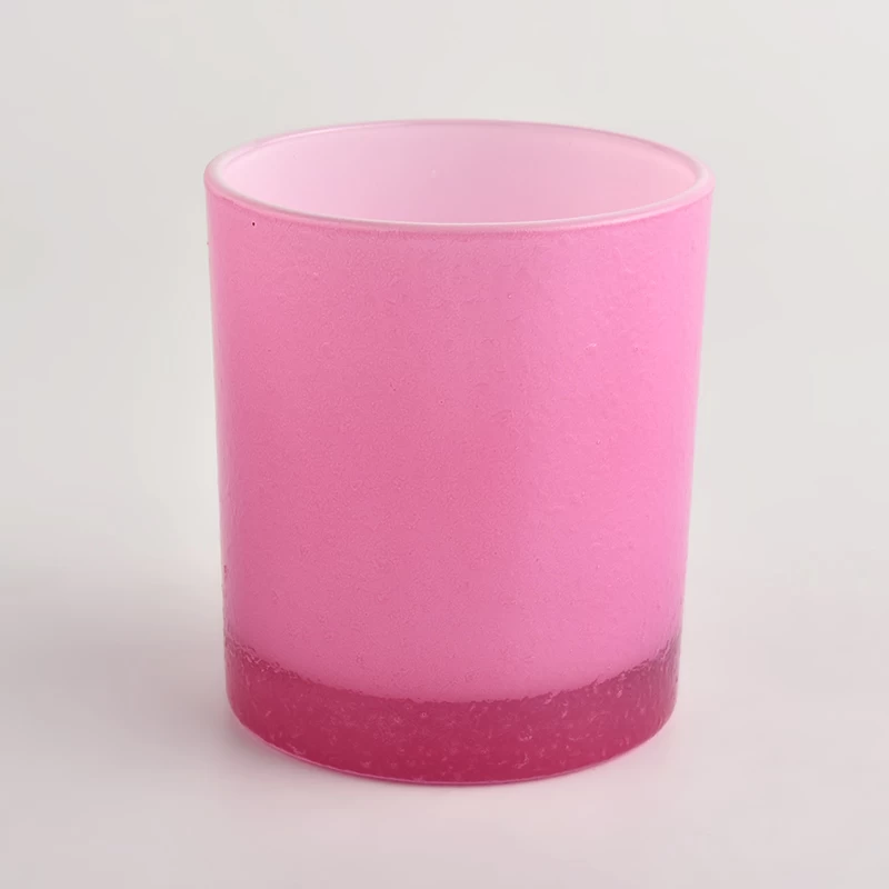 hot sales candy color glass candle jar