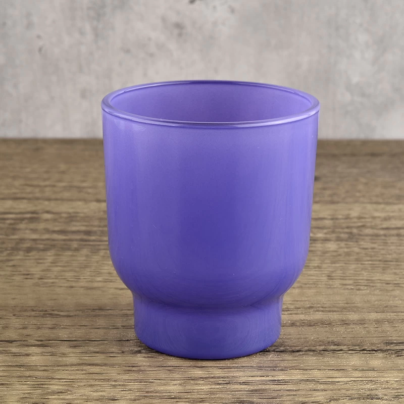 hot sales 5oz purple glass candle jar