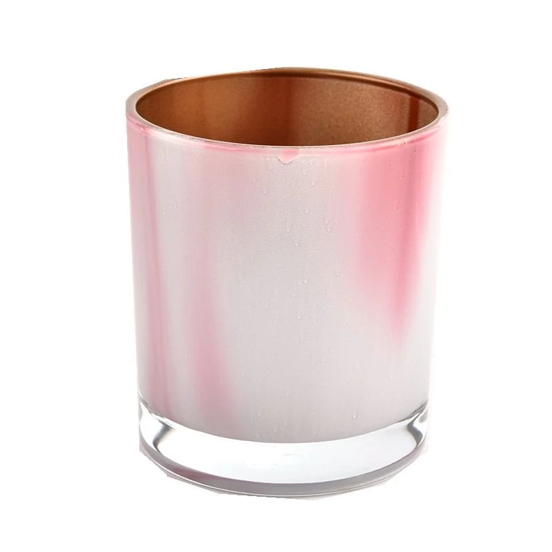 home decor mix colors glass candle holder