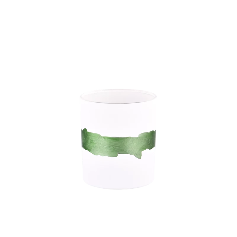 China Wholesale home decor matte white candle glass jars manufacturer