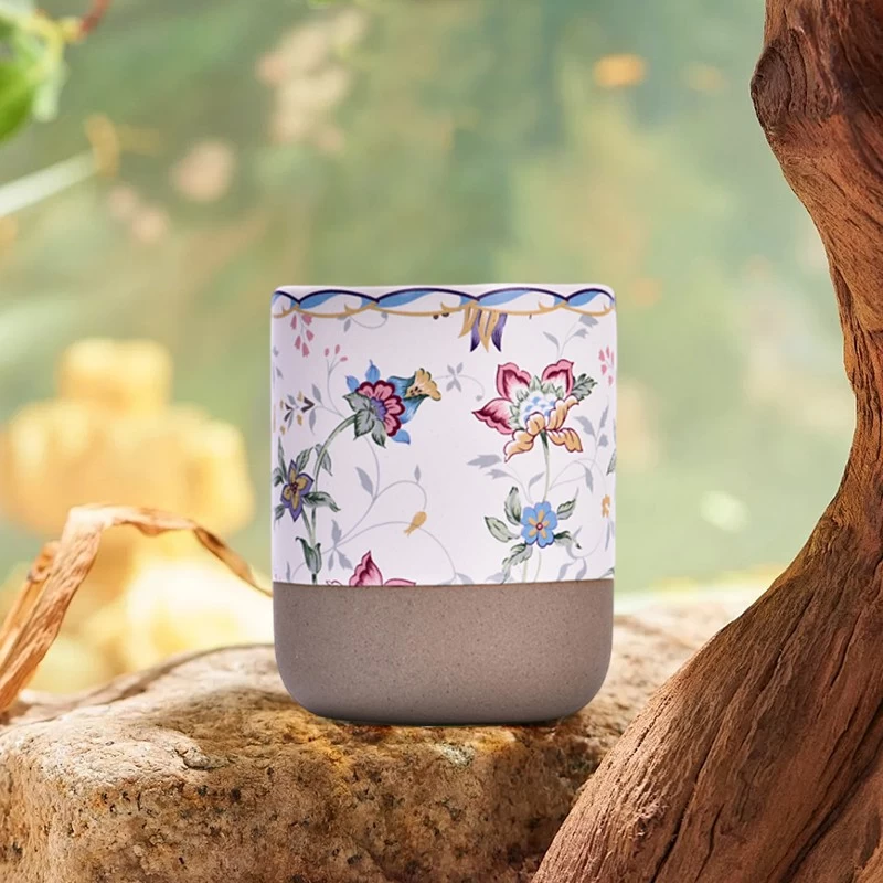 candle jar ceramic