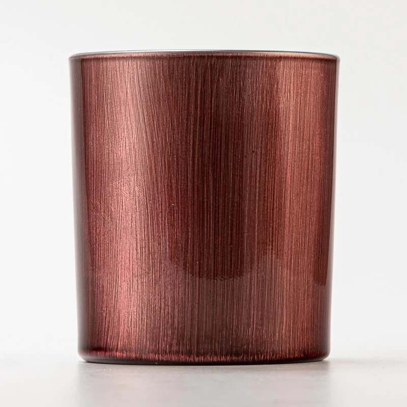 Decorative 290ml Spraying Finish Glass Candle Cup Scented Candle Jar Wholesale