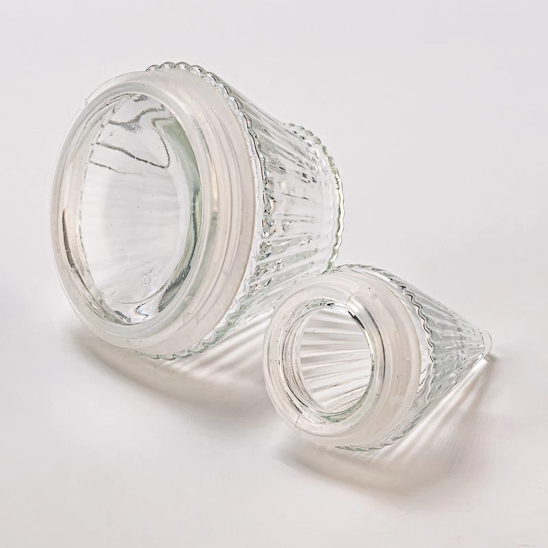 hot sales clear glass tree candle holder