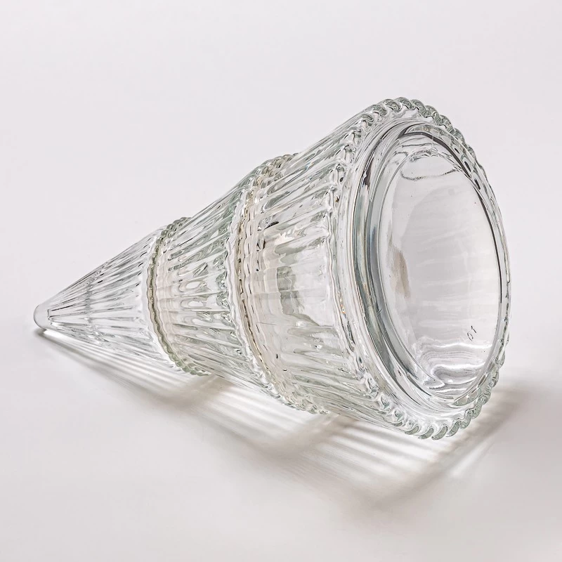 hot sales clear glass tree candle holder