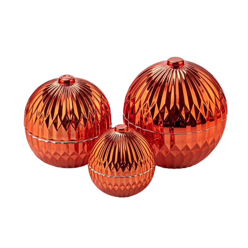 holiday decoration glass candle ball jar