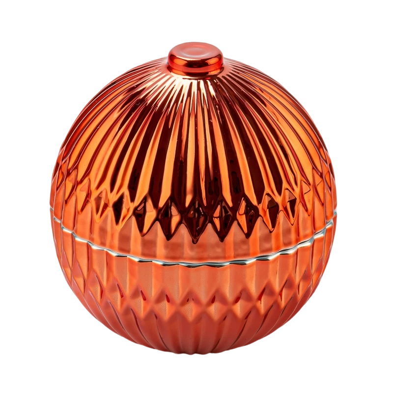 holiday decoration glass candle ball jar