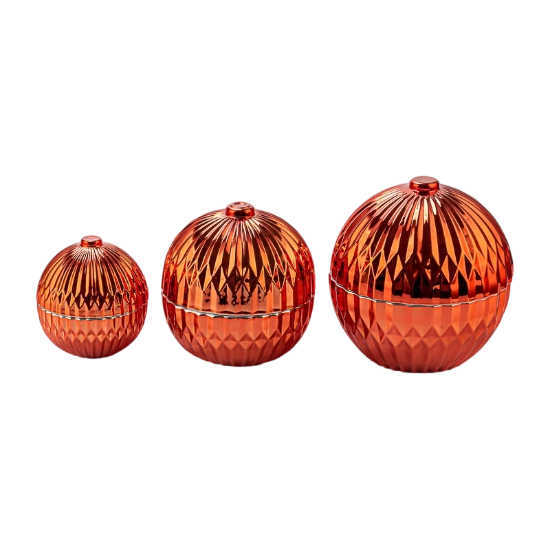 holiday decoration glass candle ball jar