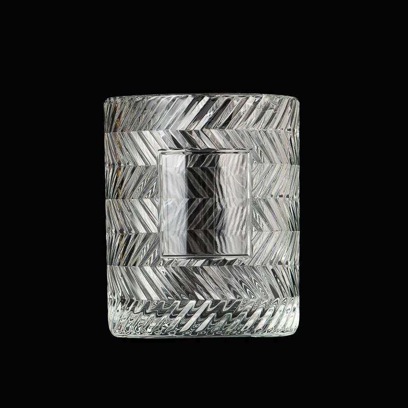 High End Decor Custom Color Glass Scented Candle Holder for Filling Candle