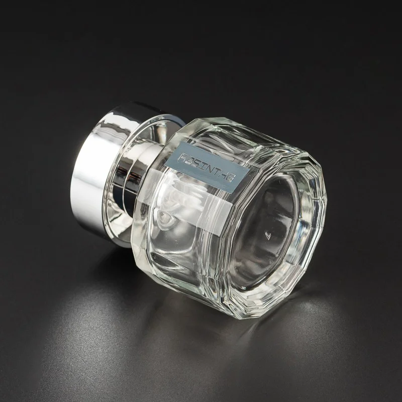 Wholesale Premium Clear Glass Custom Label 30ml Empty Perfume Glass Bottle with Lid