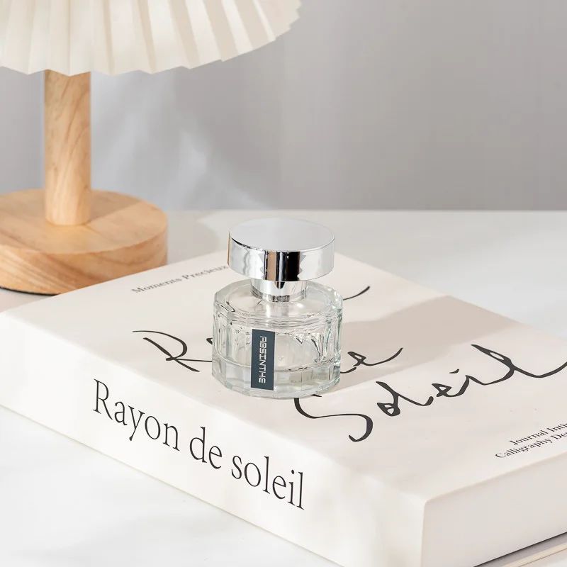 Wholesale Premium Clear Glass Custom Label 30ml Empty Perfume Glass Bottle with Lid