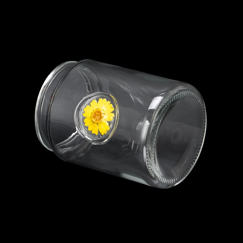 Creative Design Glass Vessel 23oz Empty Candle Jar for Candle Making