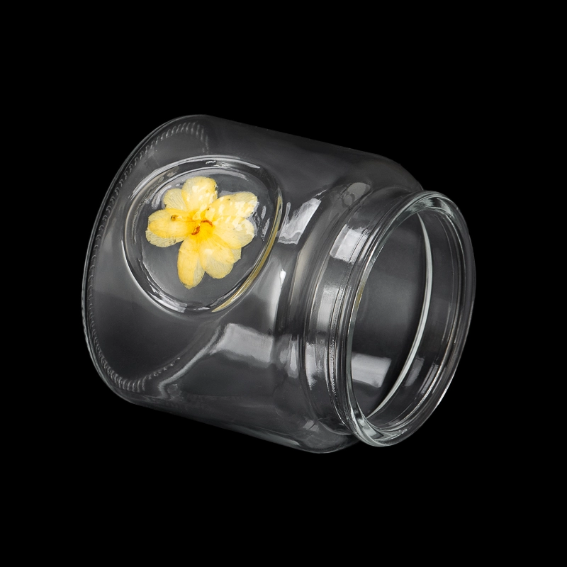 Wholesale Home Decor Glass Container 570ml Glass Candle Jar