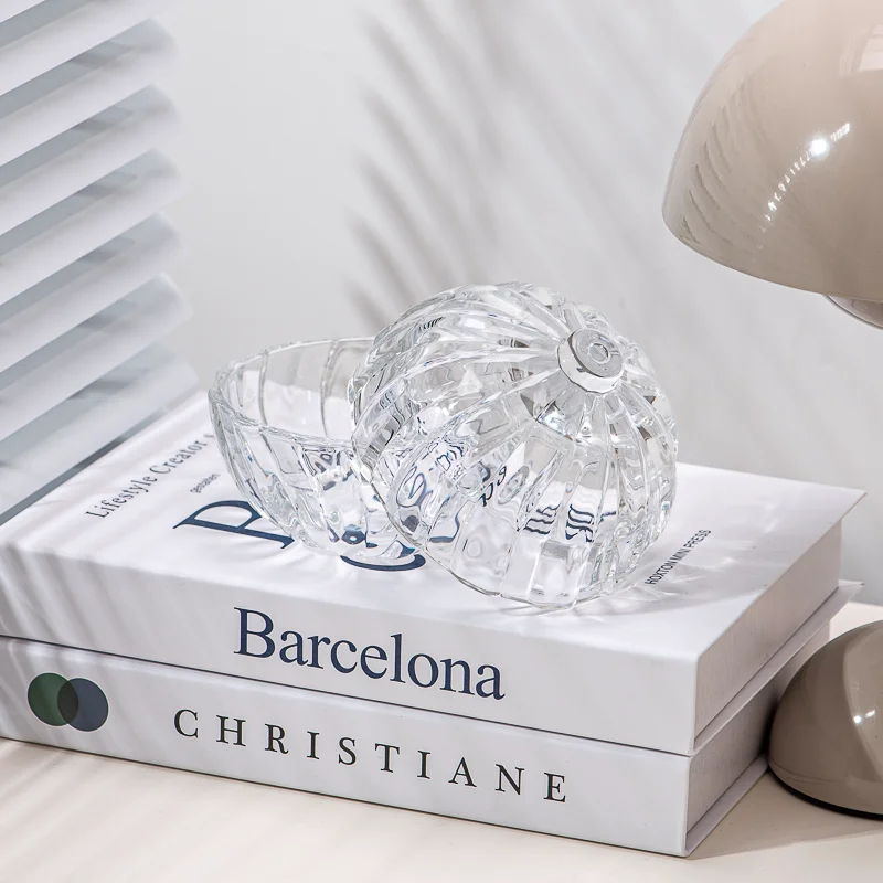 Decorative Ball Shape Glass Candle Vessel 5OZ Candle Jar with Round Lid