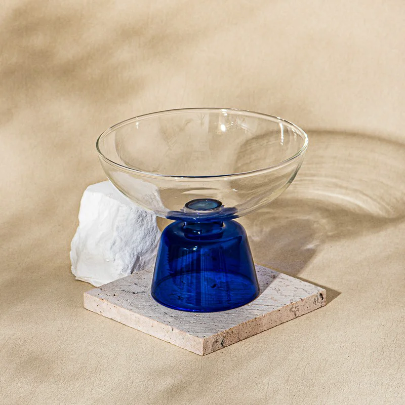 home decor borosilicate glass holder with stand