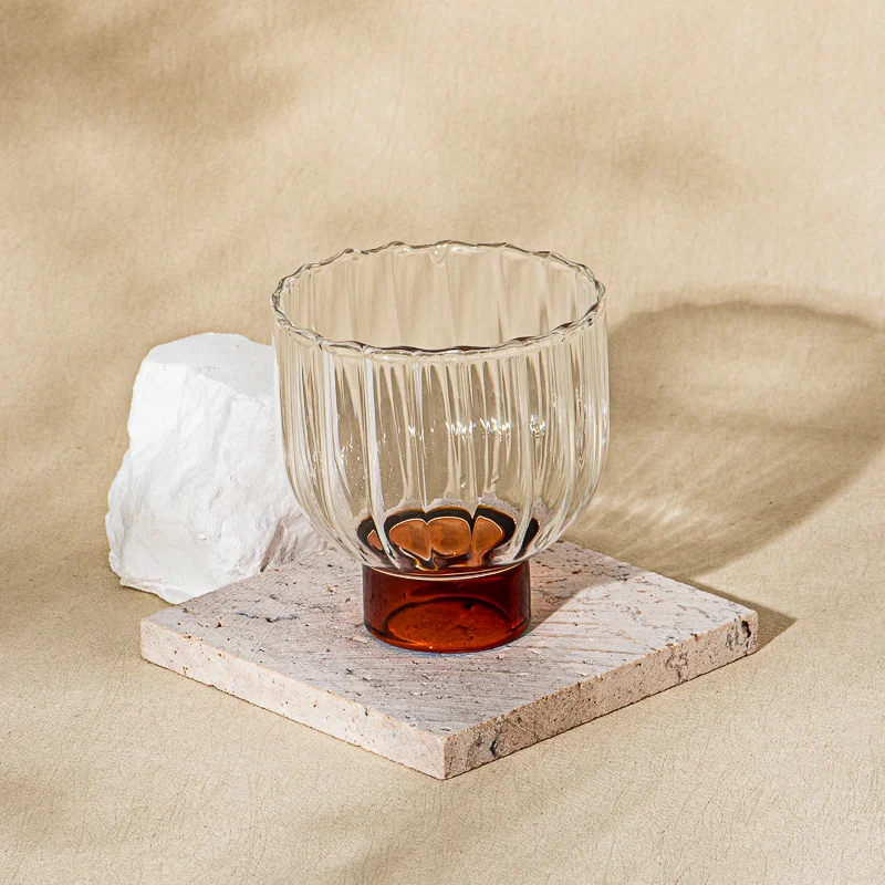 home decor borosilicate glass candle holder