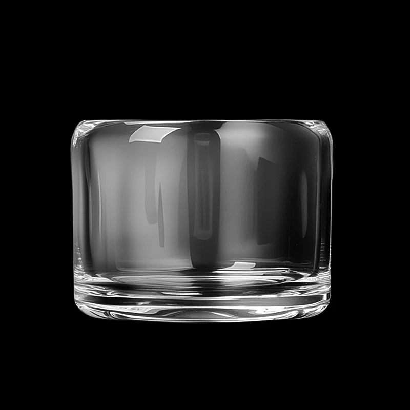 small size glass candle holder