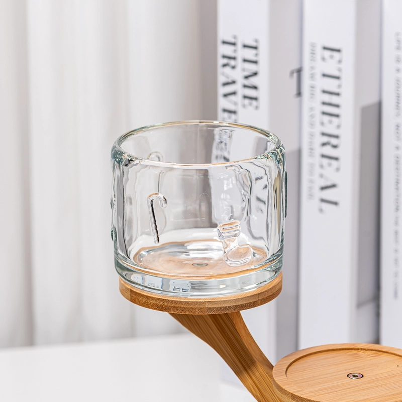 New Style Adorable Pattern Glass Jar 10oz Candle Jar for Candle Making