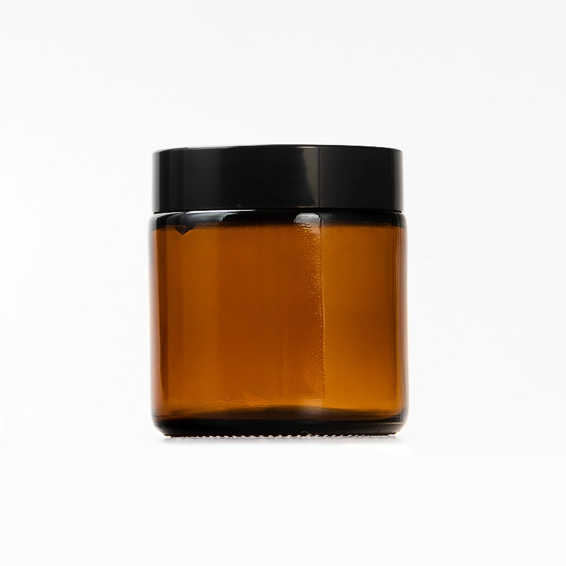 Small Capacity Tealight Holder Glass Candle Jar with Lid Customizable Color for Scented Candles
