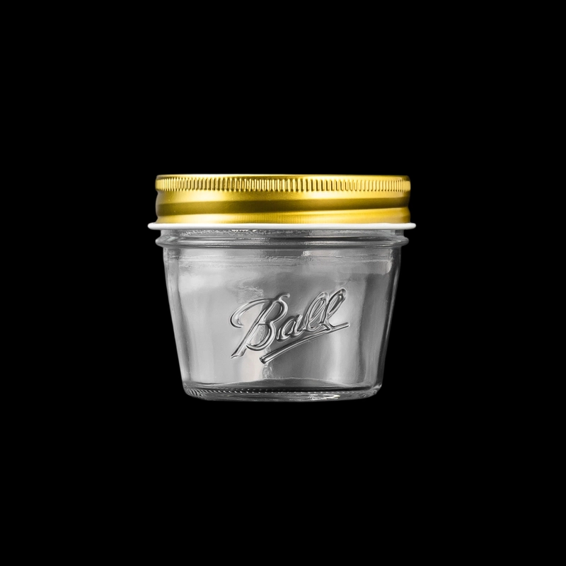 Small Capacity Tealight Holder Glass Candle Jar with Lid Customizable Color for Scented Candles
