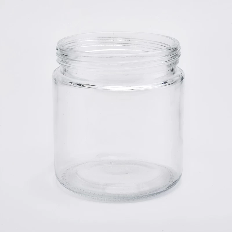 21oz wholesales smooth transparent glass candle holder home decorations candle containers