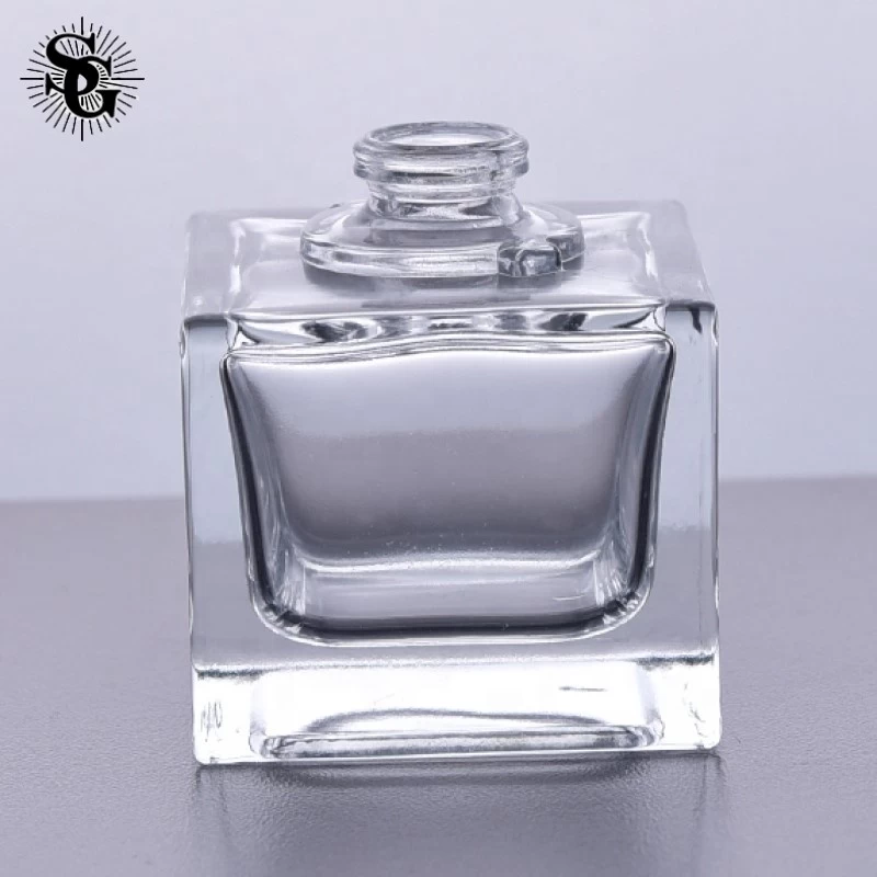 Sunny 36ml 1oz glass perfume bottle transparent square bottle for car
