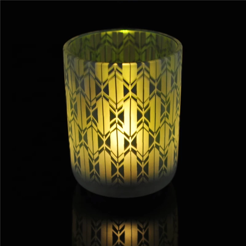 luxury round bottom glass candle jar