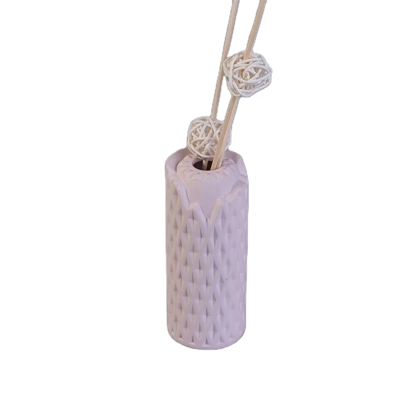 Luxury pink ceramic empty reed diffuser bottles