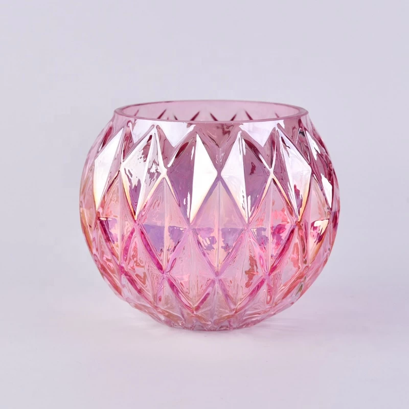 Wholesale round glass candle jars in bulk