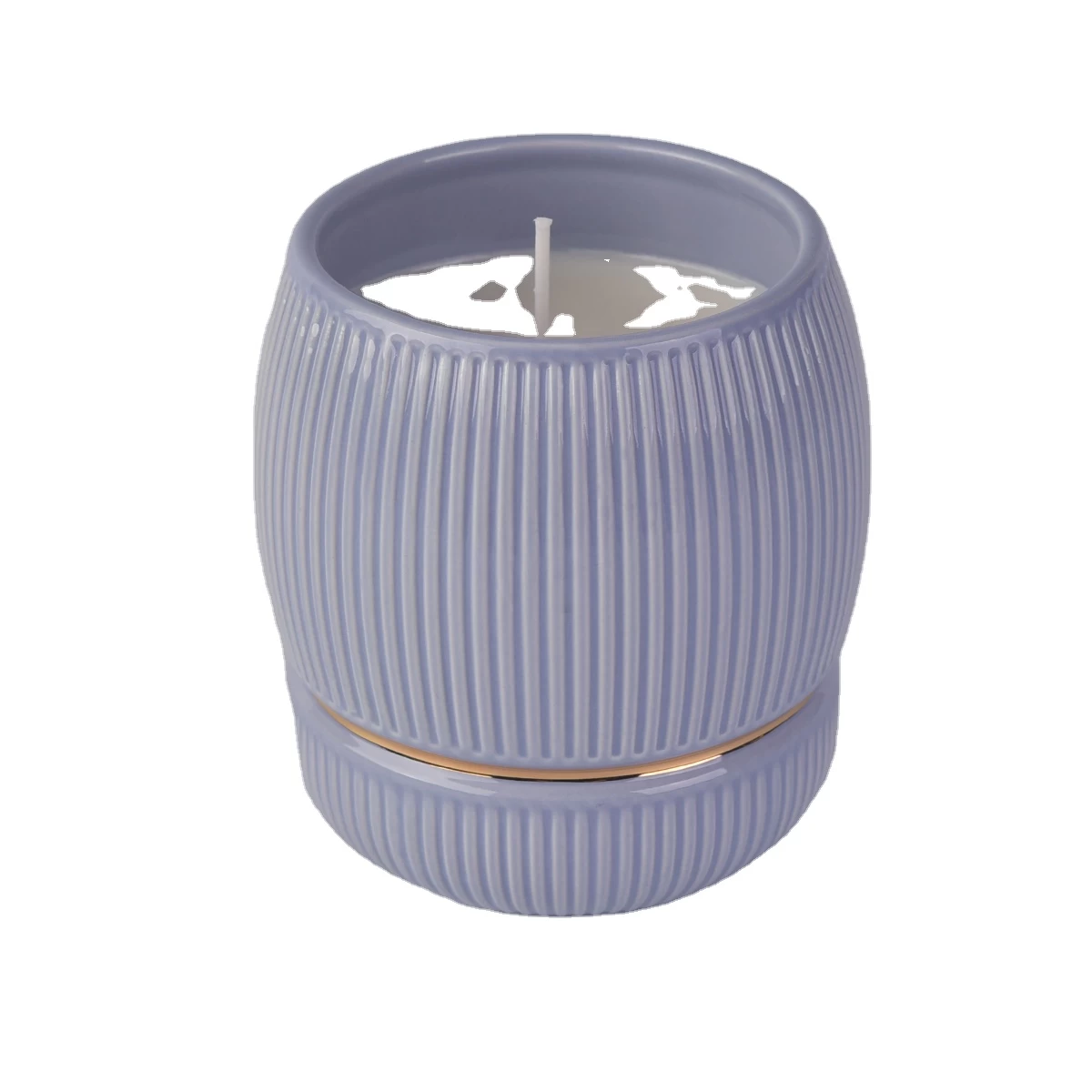 China Sunny manufacturer custom empty ceramic scented jars candle in bulk manufacturer