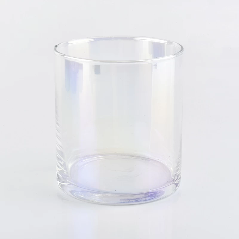 15oz iridescent glass candle containers for hotel decor