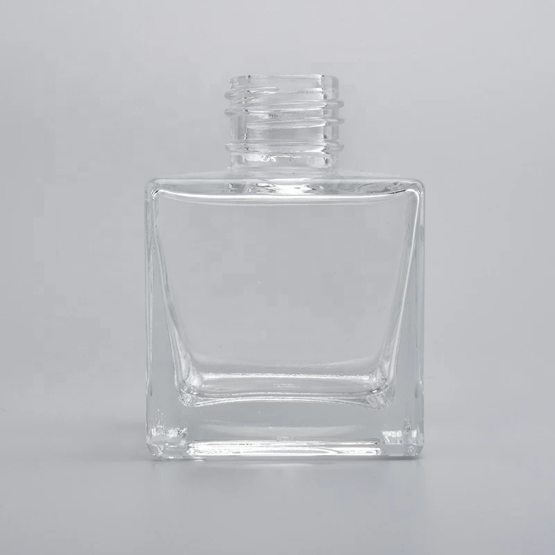 Sunny square empty reed diffuser glass bottles for home decor fragrance container