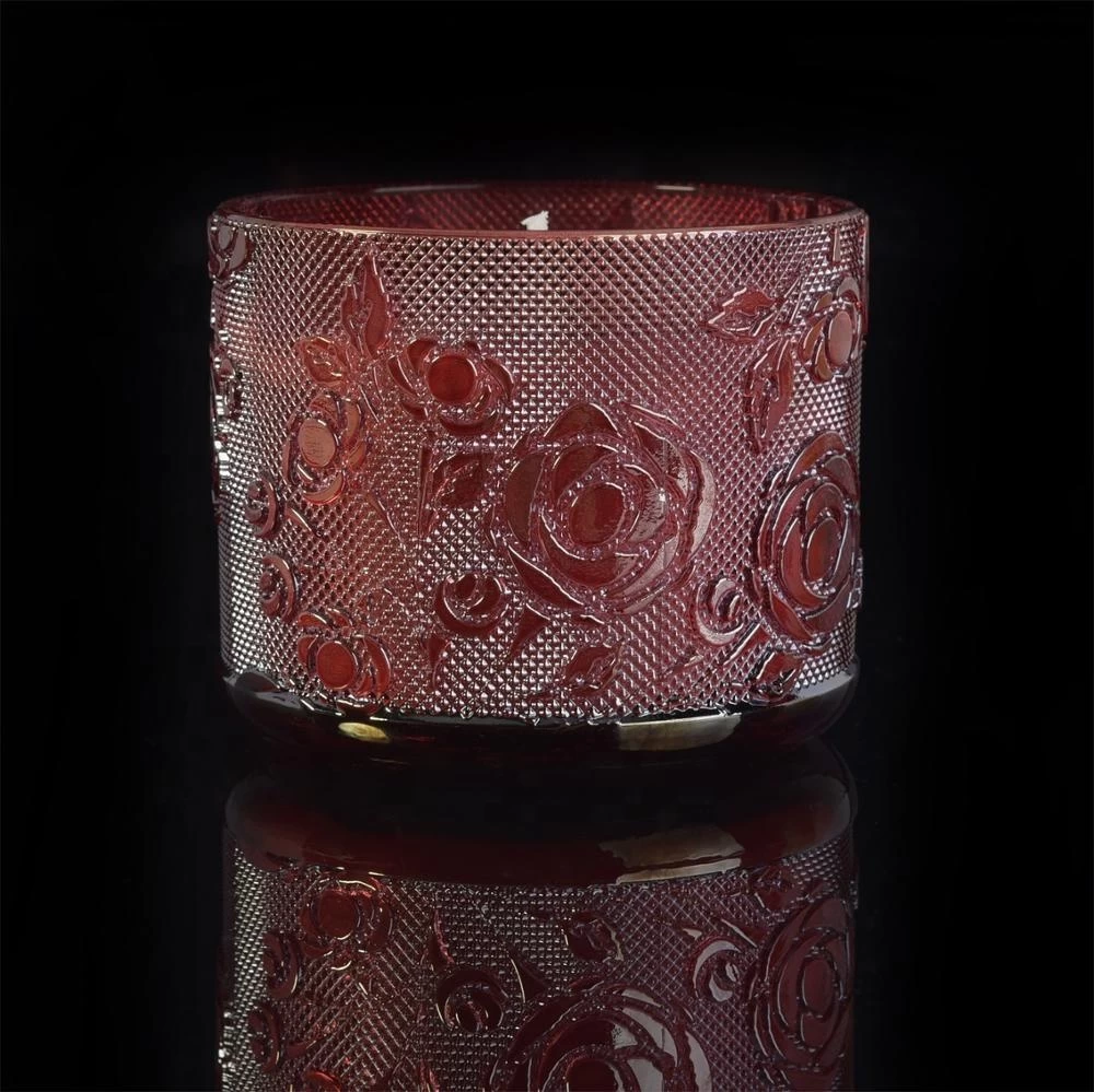10oz Wholesales Christmas crystal romantic crystal glass candle jar