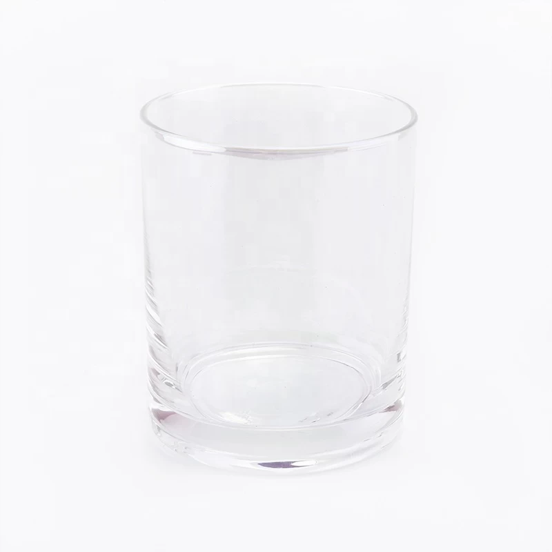 10 oz Crystal decorative empty glass candle jars