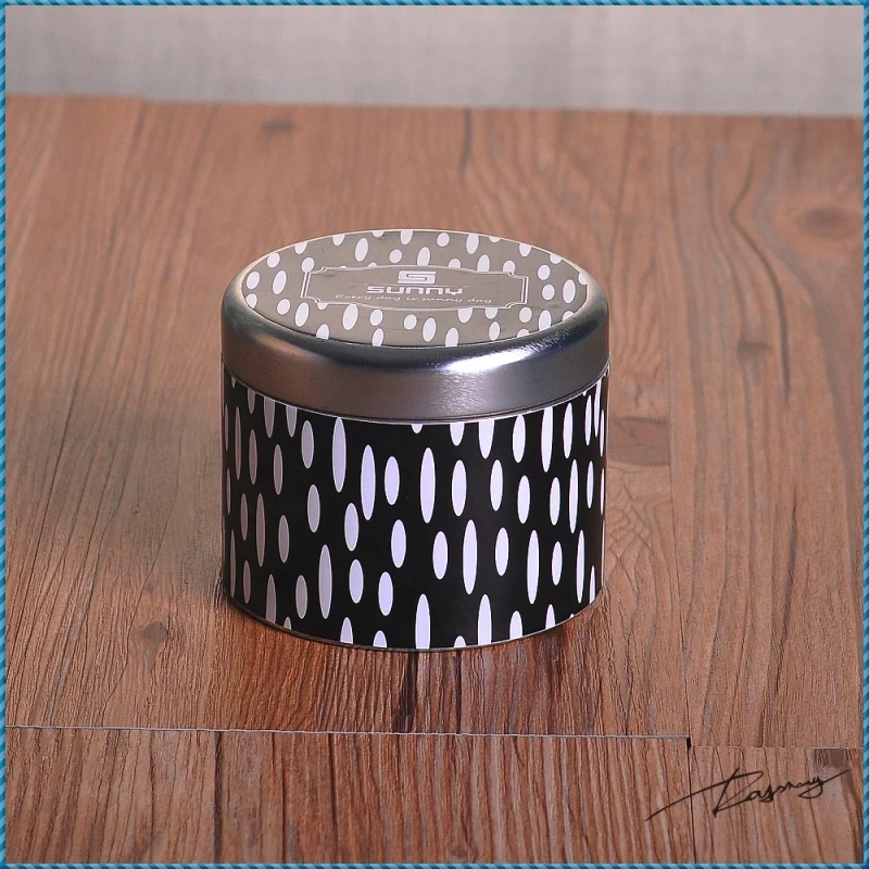 Sunny new design aluminium silver metal candle holder with lid