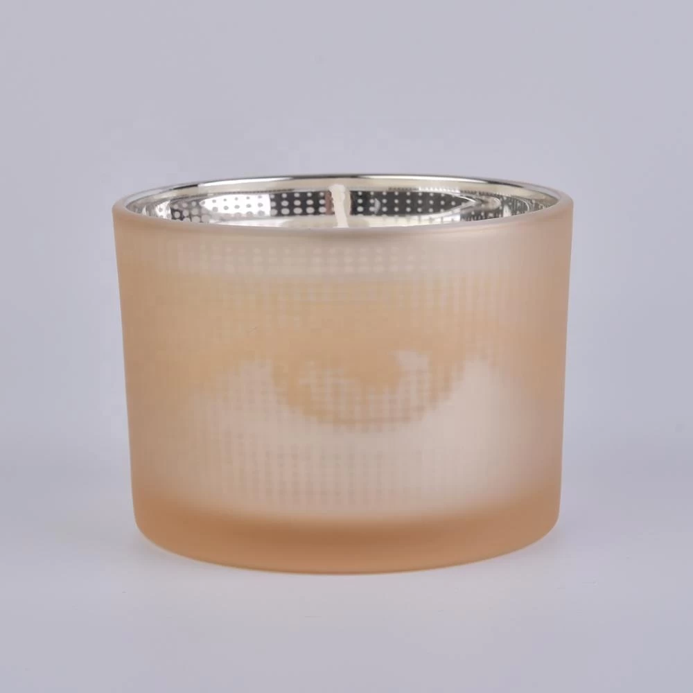 10oz 20oz Wholesales matte candle glass tin with wooden lid