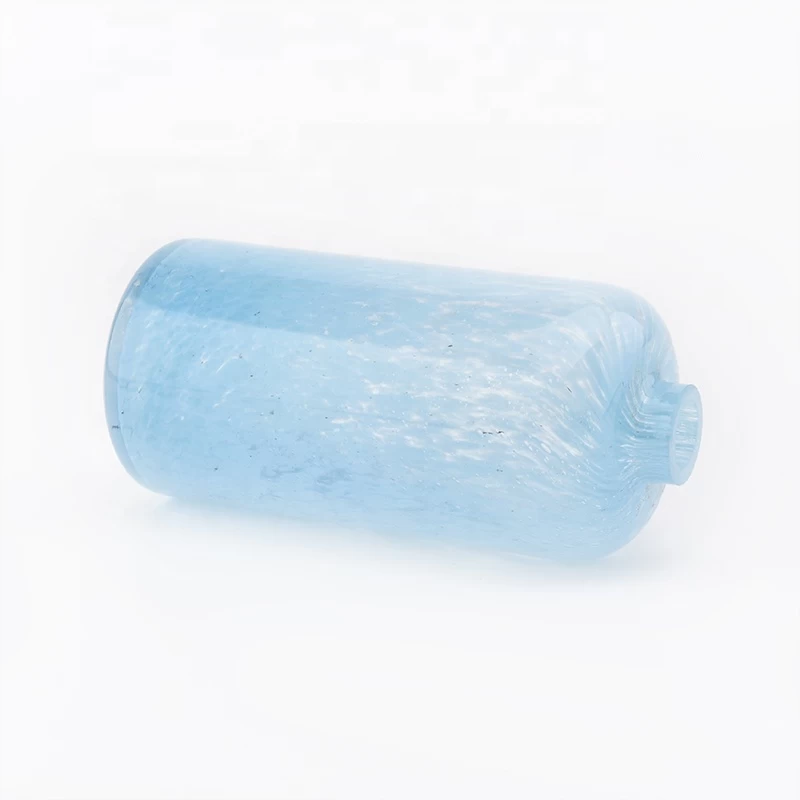 10oz luxury sky blue overlay glass diffuser bottle