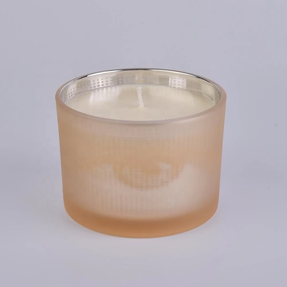 10oz 20oz Wholesales matte candle glass tin with wooden lid