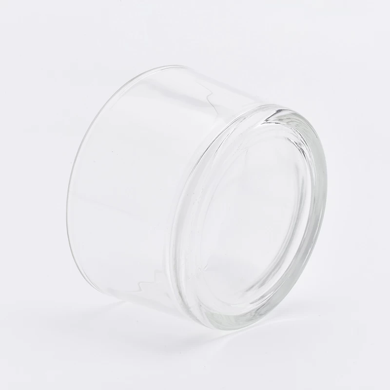 hot sales glass flat candle holder