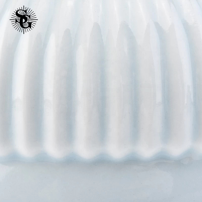Sunny empty customized white ceramic diffuser oil bottle