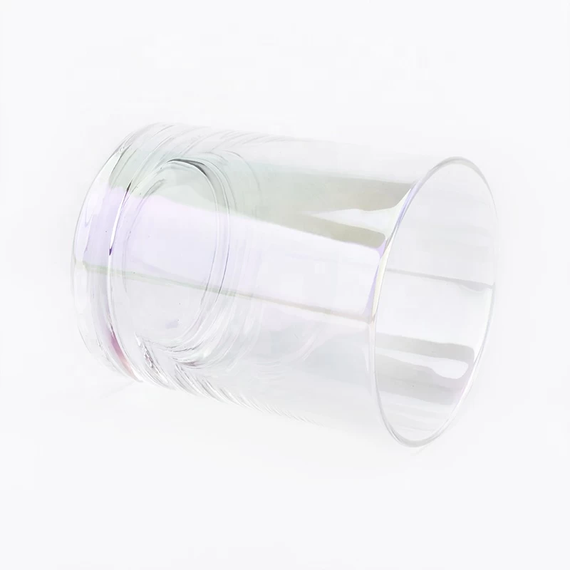 10 oz Crystal decorative empty glass candle jars