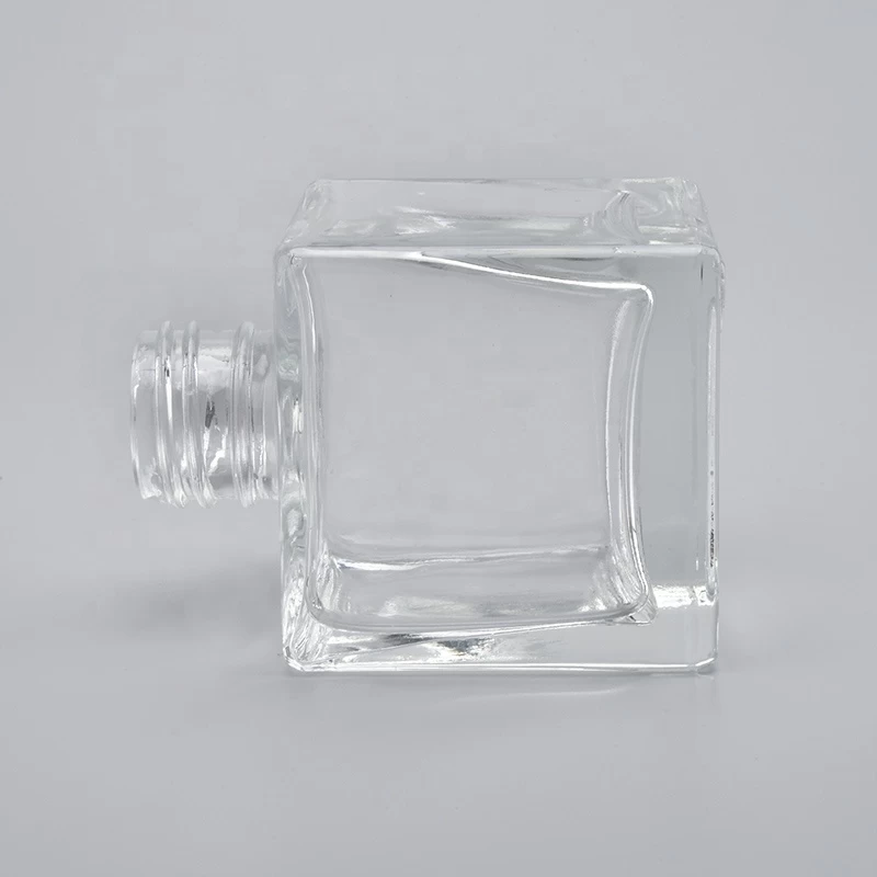 Sunny square empty reed diffuser glass bottles for home decor fragrance container