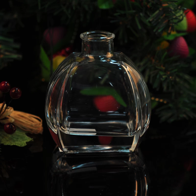 Sunny 210ml  transparent unique desgin glass aromatherapy diffuser bottle